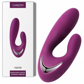 SVAKOM VESPER(バイオレット) USB充電/温感バイブ